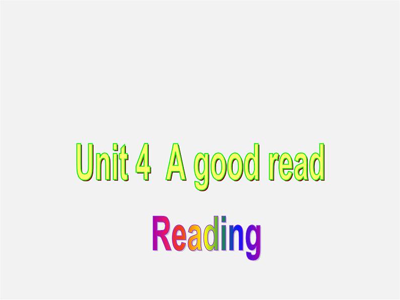 江苏省宿迁市泗洪县育才实验学校八年级英语下册 Unit 4 A good read P2 Reading课件第1页