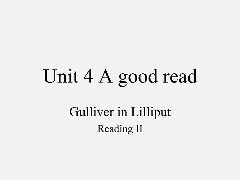 江苏省连云港市东海县晶都双语学校八年级英语下册 Unit 4 A good read Reading 2课件01