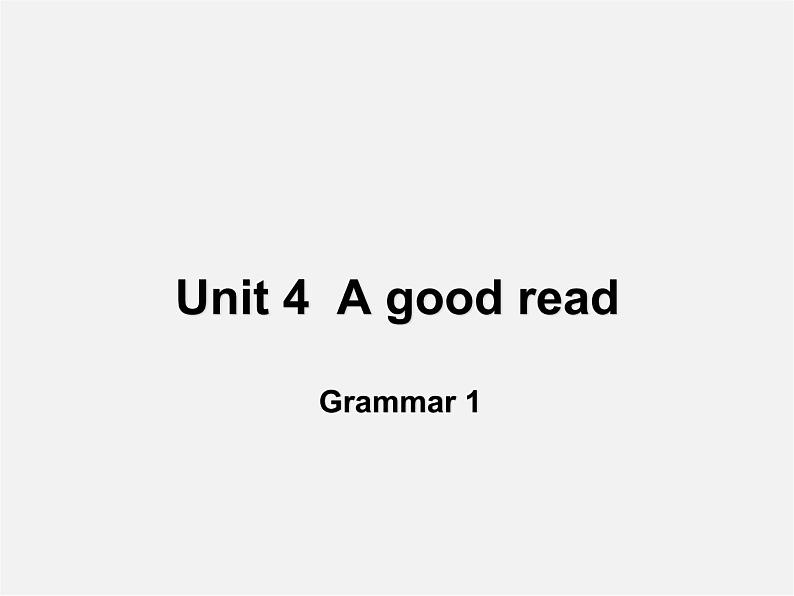 江苏省南京市长城中学八年级英语下册 Unit 4 A good read grammar课件2第1页