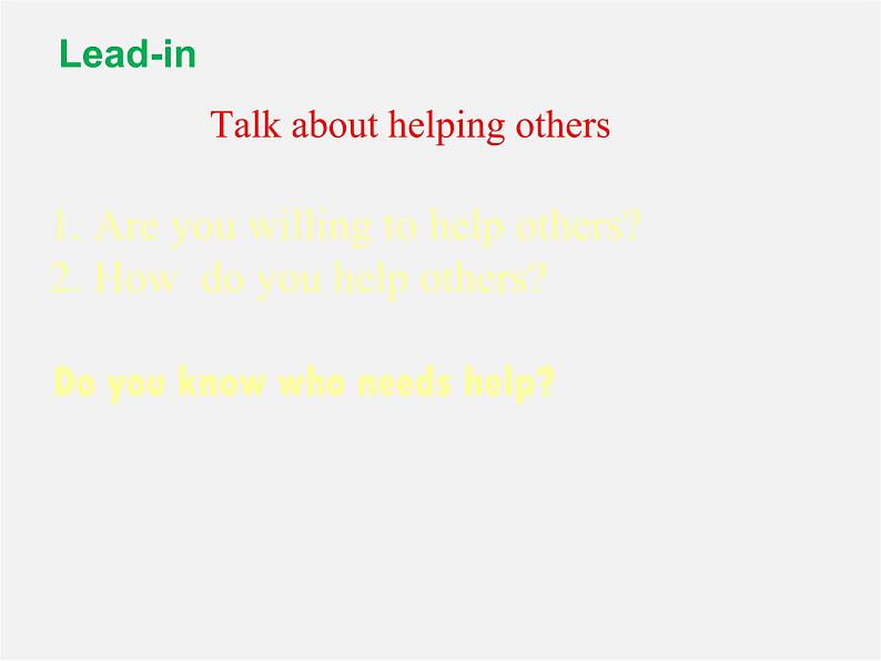 江苏省永丰县初级中学八年级英语下册 Unit 6 Sunshine for all Welcome to the Unit课件第2页