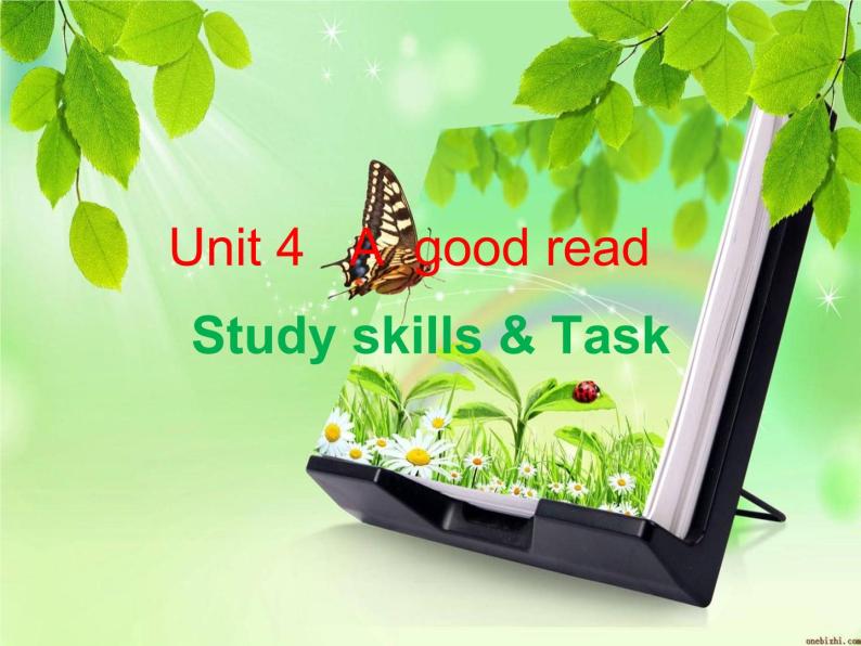 江苏省盐城市盐都县郭猛中学八年级英语下册《Unit 4 A good read Study skills & Task》课件01