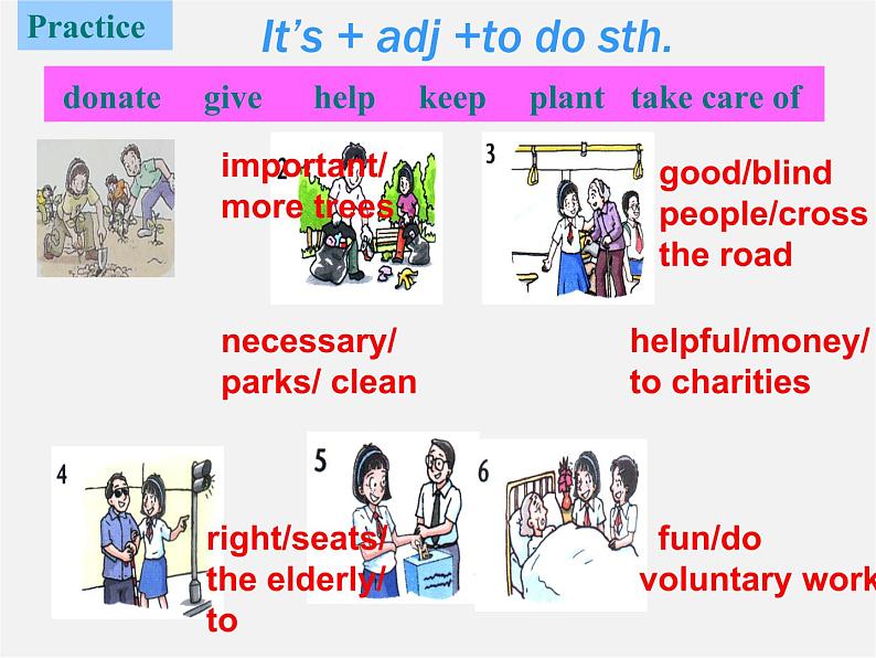 八年级英语下册 8B Unit 6 Sunshine for all Grammar1课件第6页