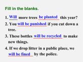 江蘇省永豐初級中學(xué)八年級英語下冊 Unit 8 A green world grammar課件1