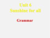 江苏省盐城市大丰市万盈第二中学八年级英语下册 Unit 6 Sunshine for all Grammar 2课件