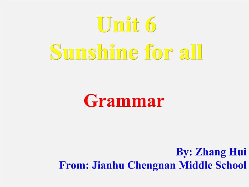 江苏省盐城市大丰市万盈第二中学八年级英语下册 Unit 6 Sunshine for all Grammar 2课件第2页