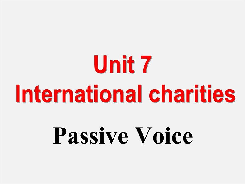 江苏省永丰初级中学八年级英语下册 Unit 7 International Charities grammar课件1第1页