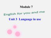 內(nèi)蒙古烏蘭浩特市第十二中學九年級英語下冊《Module 7 Unit 3 Language in use》課件