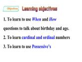 人教新目标七年级上册英语--Unit 8 When is your birthday_ SectionA Grammar focus-3c课件PPT