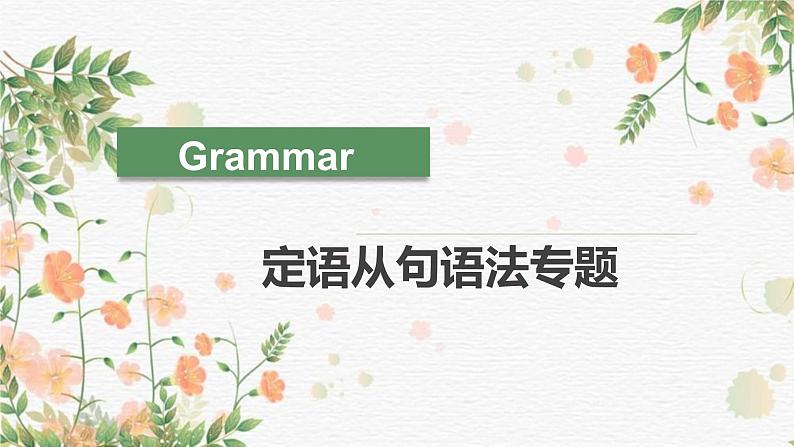 中考英语语法课件：定语从句课件第2页