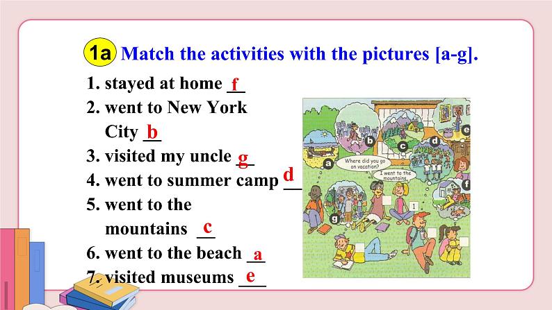 人教版英语八年级上册 unit 1  Section A (1a-2d)【课件+音频】07