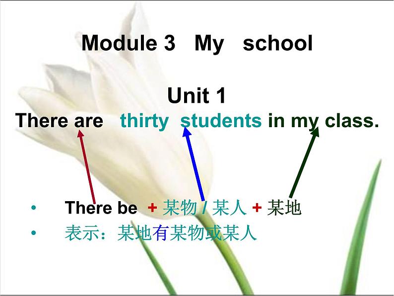 广东省佛山市顺德区江义初级中学七年级英语上册《Module 3 unit 1 There are thirty students in my class》课件 （新版）外研版第1页