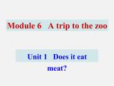 广东省佛山市第十四中学七年级英语上册 Module 6 A trip to the zoo Unit 1 Does it eat meat课件 （新版）外研版