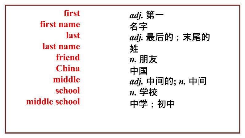 人教版七年级上册 Revision of Unit 1My name is Gina.课件PPT05