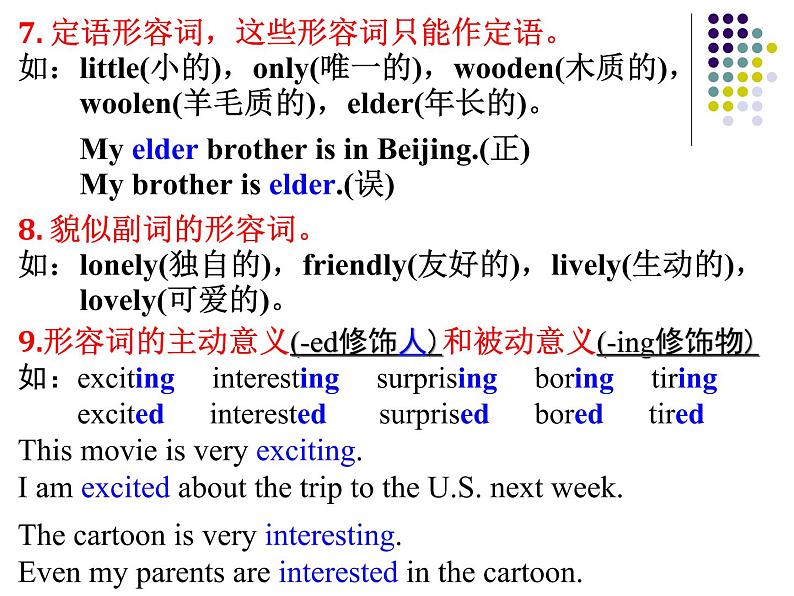 初中英语语法-形容词与副词（最新最简易版30张）课件PPT第7页