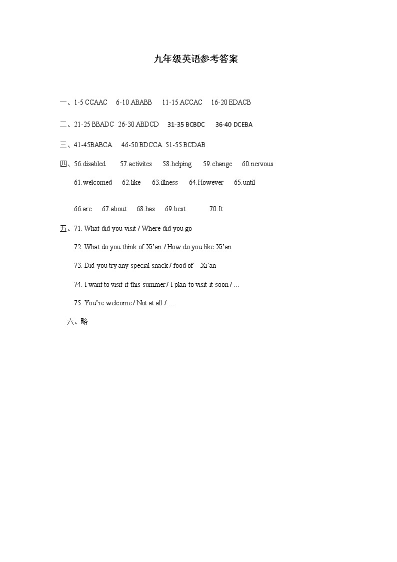 河南省漯河市临颍县2020-2021学年九年级上学期期末考试英语试题（图片版含答案不含听力原文和音频）01