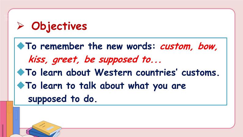 人教版英语九年级下册 Unit 10 You're supposed to shake hands Section A 1a-2d【课件+音频】02