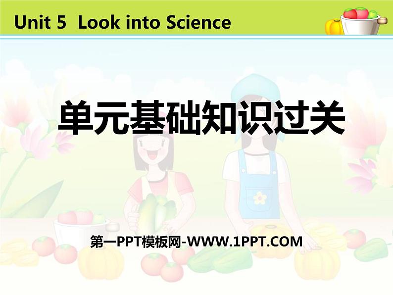 冀教版九年级英语上册Look into Science《单元基础知识过关》课件01