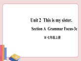 人教版英语七年级上册 Unit 2  第2课时（Section A Grammar Focus-3c）【课件+音频】