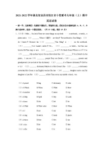 湖北省宜昌市枝江市十校联考2021-2022学年七年级上学期期中英语试卷（Word版含答案）