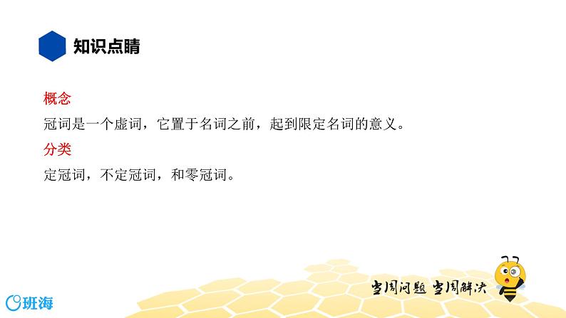 英语七年级【知识精讲】3.冠词(1)冠词 课件02