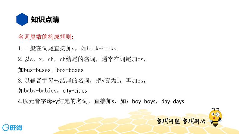 英语七年级【知识精讲】4.名词(1)名词的数 课件03
