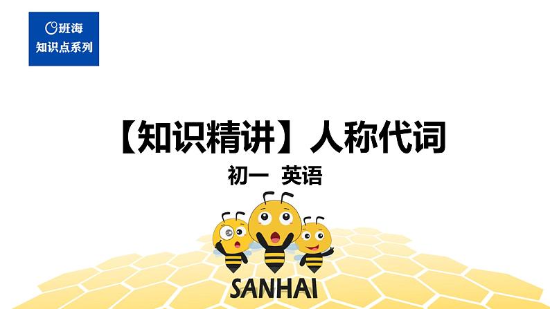 英语七年级【知识精讲】10.代词(1)人称代词 课件01