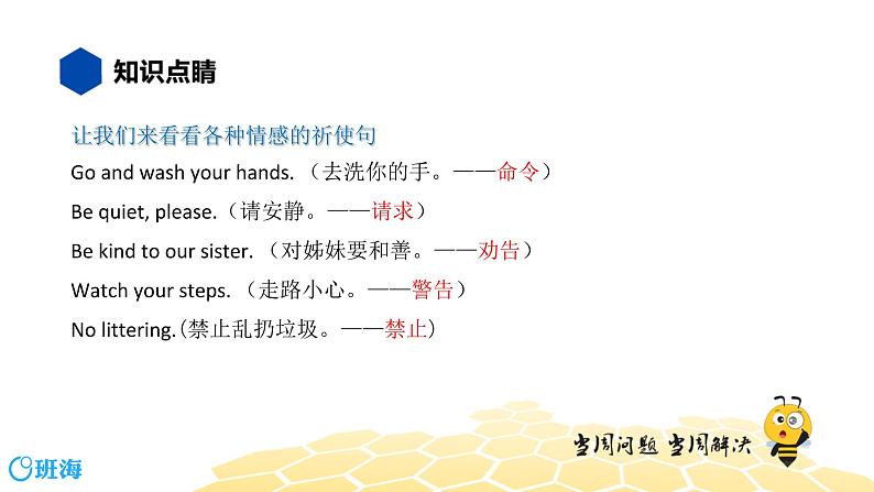 英语七年级【知识精讲】12.句法(5)祈使句 课件03