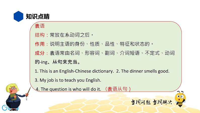 英语九年级【知识精讲】13.句法(19)名词性从句——表语从句 课件03