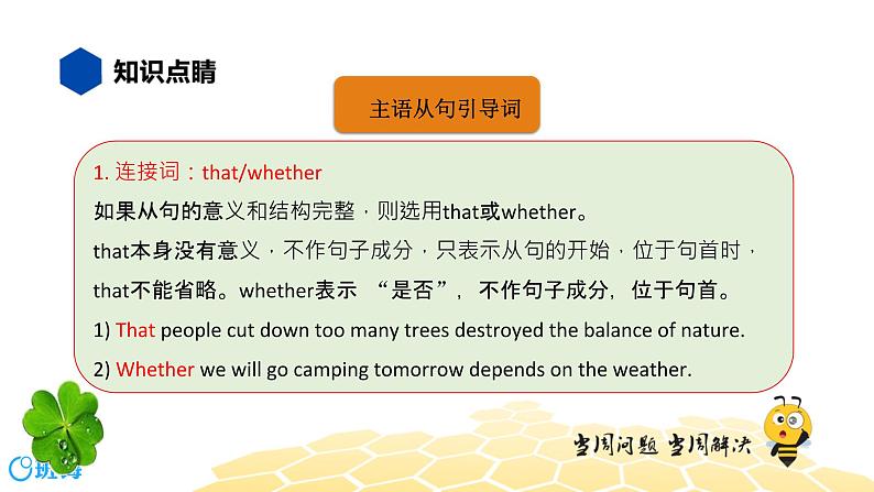 英语九年级【知识精讲】13.句法(18)名词性从句——主语从句 课件05