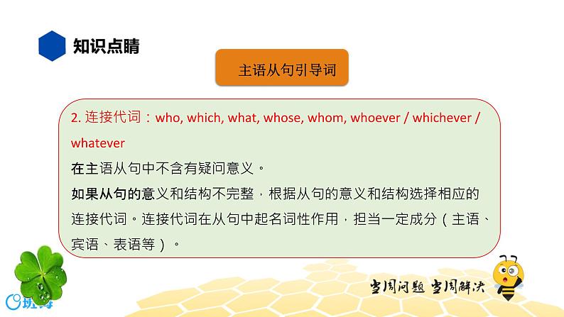 英语九年级【知识精讲】13.句法(18)名词性从句——主语从句 课件06