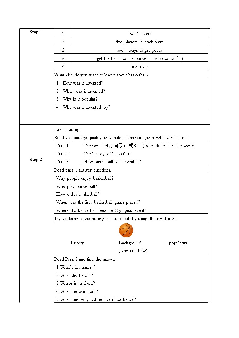 Section B 2a-Self Check教学设计(全英文版)第2页