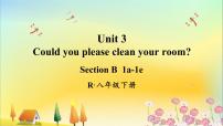 初中人教新目标 (Go for it) 版Unit 3 Could you please clean your room?Section B示范课ppt课件