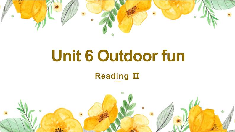 牛津译林版英语七下Unit 6 Outdoor fun第三课时 Reading 2课件+教案01