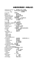 2022中考英语复习：初中英语词组大全教案