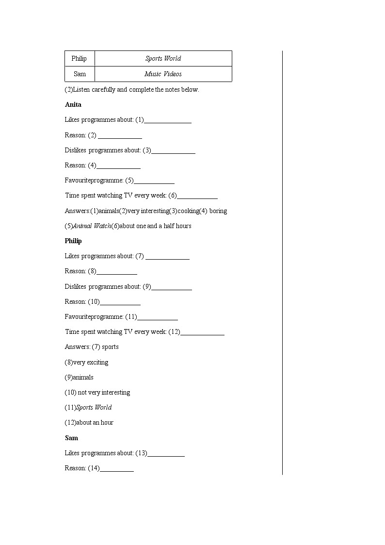 Unit 6 TV programmes Integrated skills & Study skills 教案 初中英语牛津译林版九年级上册（2021年）03