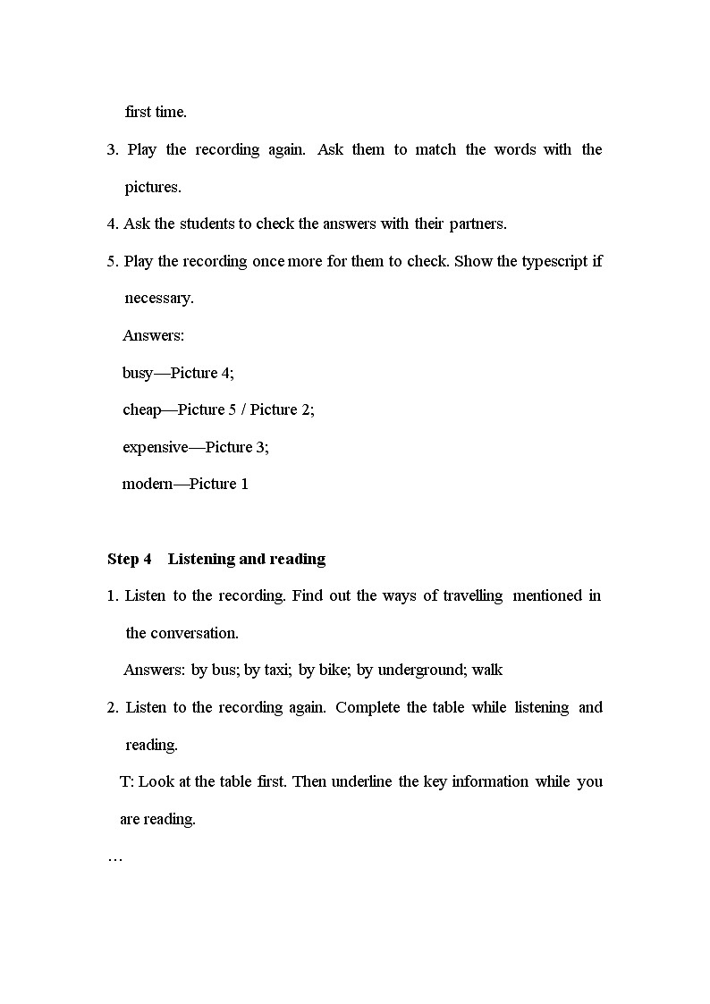 Module 4 Planes, ships and trains Unit 1 课件+教案+同步练习（含答案）03
