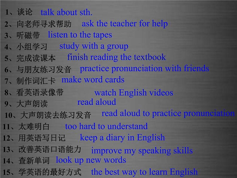 浙江省绍兴县杨汛桥镇中学九年级英语全册 Unit 1 How can we become good learners（第3课时）课件 （新版）人教新目标版第2页