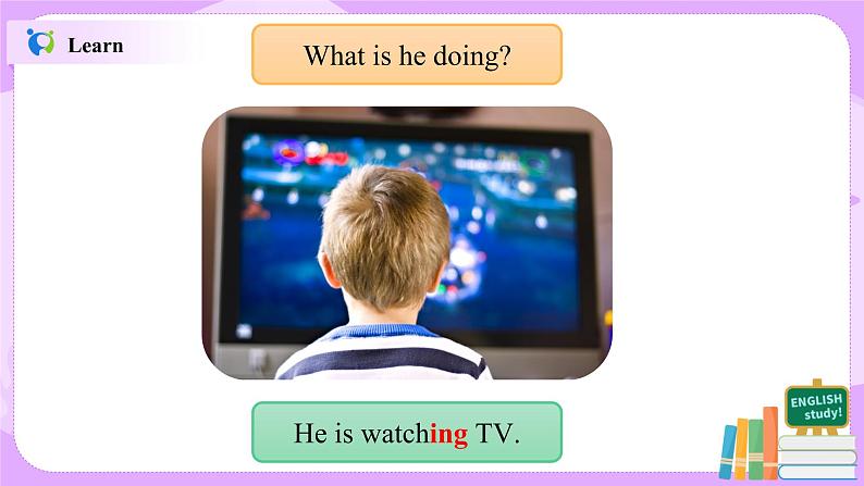 Unit 6 I'm watching TV（第1课时）课件（送教案练习）04