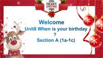 初中英语人教新目标 (Go for it) 版七年级上册Unit 8 When is your birthday?Section A备课ppt课件