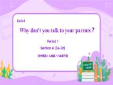 Unit 4 Why don't you talk to your parents （第1课时）课件（送教案练习）