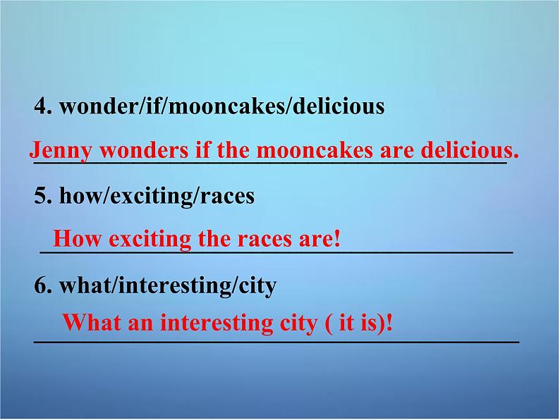 湖北省北大附中武汉为明实验学校九年级英语全册 Unit 2 I think that mooncakes are delicious Section A课件4 （新版）人教新目标版06