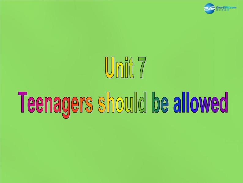 湖北省松滋市涴市镇初级中学九年级英语全册 Unit 7 Teenagers should be allowed to choose their own clothes Section A 2课件01