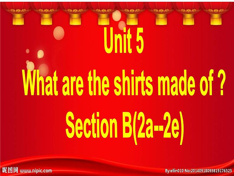 九年级 Unit5 Section B（2a-2e）定稿课件PPT01