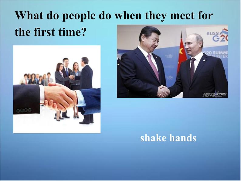 山东省滕州市滕西中学九年级英语全册 Unit 10 You’re supposed to shake hands Section A（1a-2d）课件第5页