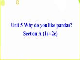 Unit 5 Why do you like pandas Section A (1a--2c) -2021-2022学年七年级英语下册 人教版 课件（共28张PPT）