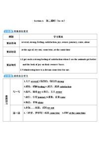 人教新目标 (Go for it) 版八年级下册Section A优秀第2课时教学设计