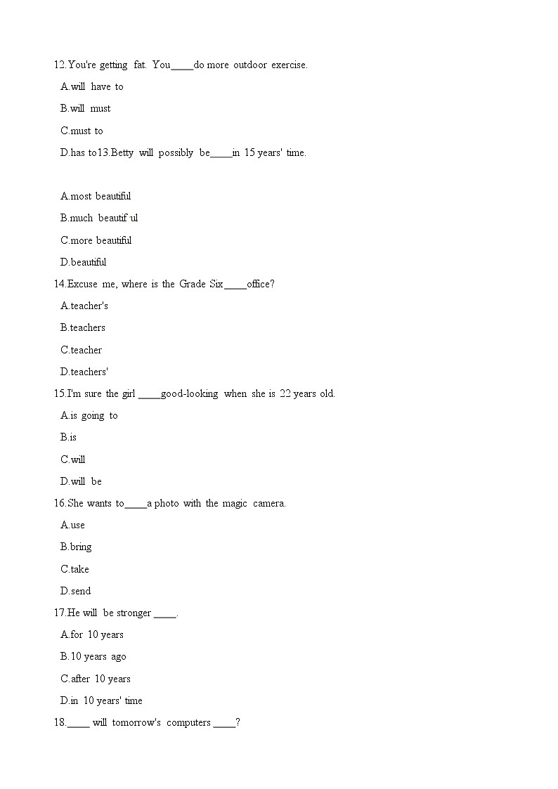 六年级下册英语一课一练-Module 2 Unit 6 Seasonal changes同步练习3 牛津上海版（一起）（含解析）第2页