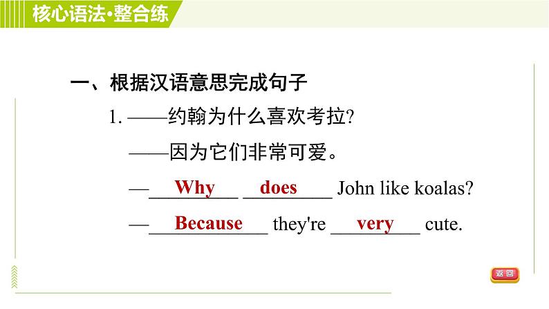 人教版七年级下册英语 Unit5 Period 3 Section A Grammar Focus 习题课件04