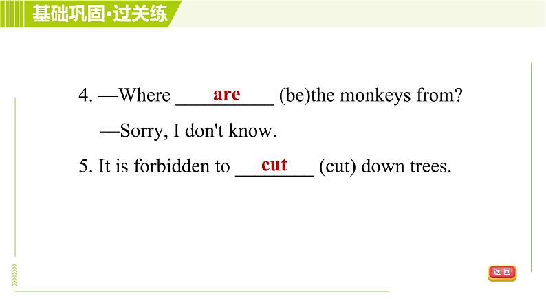 人教版七年级下册英语 Unit5 Period 2 Section A (2d－3c) 习题课件第8页