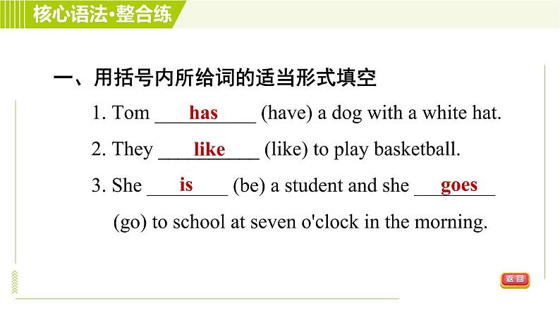 人教版七年级下册英语 Unit2 Period 3 Section A Grammar Focus 习题课件05